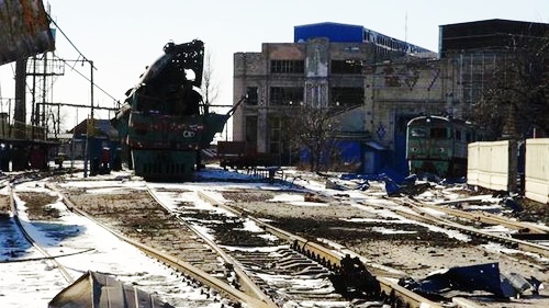 Разрушения в Дебальцево
